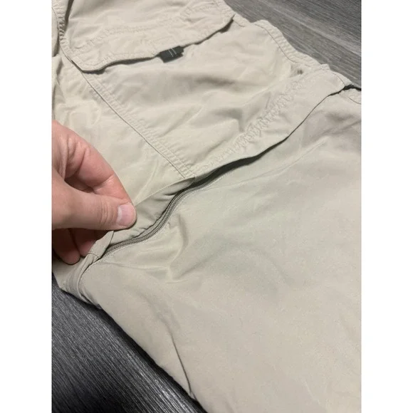 Eastern Mountain Sports EMS Convertible Cargo Pants Men's 36x29 Beige Zip Off - Picture 5 of 10